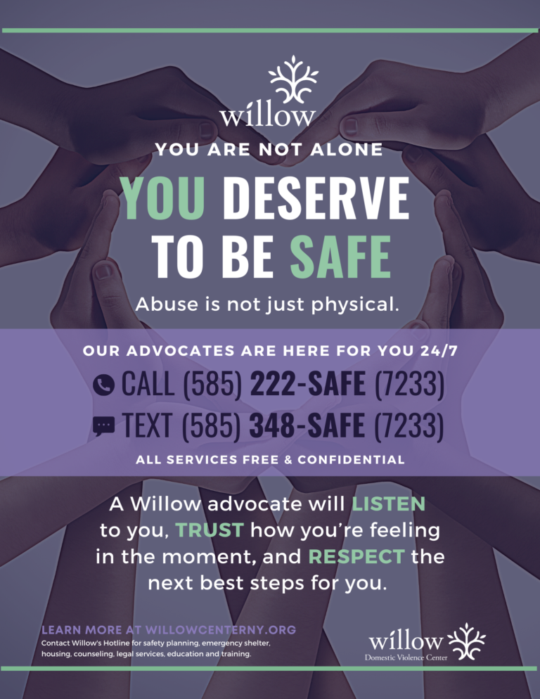 Agency Posters And Materials - Willow Domestic Violence Center Of ...